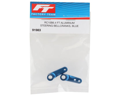 91983 RC10B6.4 Factory Team Steering Bell Cranks (Blue)