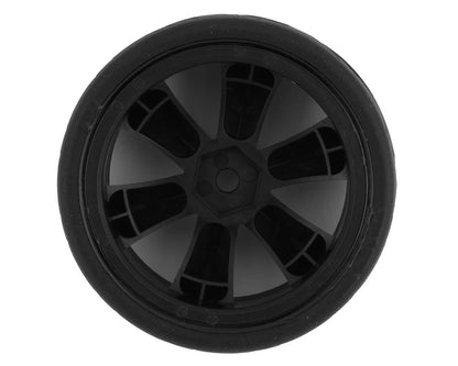 GRC124GTB Gravity RC USGT Pre-Mounted GT Rubber Tires w/GT Wheel (Black) (4) w/12mm Hex