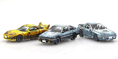 KO7057AA Kyosho 1/64 Initial D Comic Edition 3 Car Set