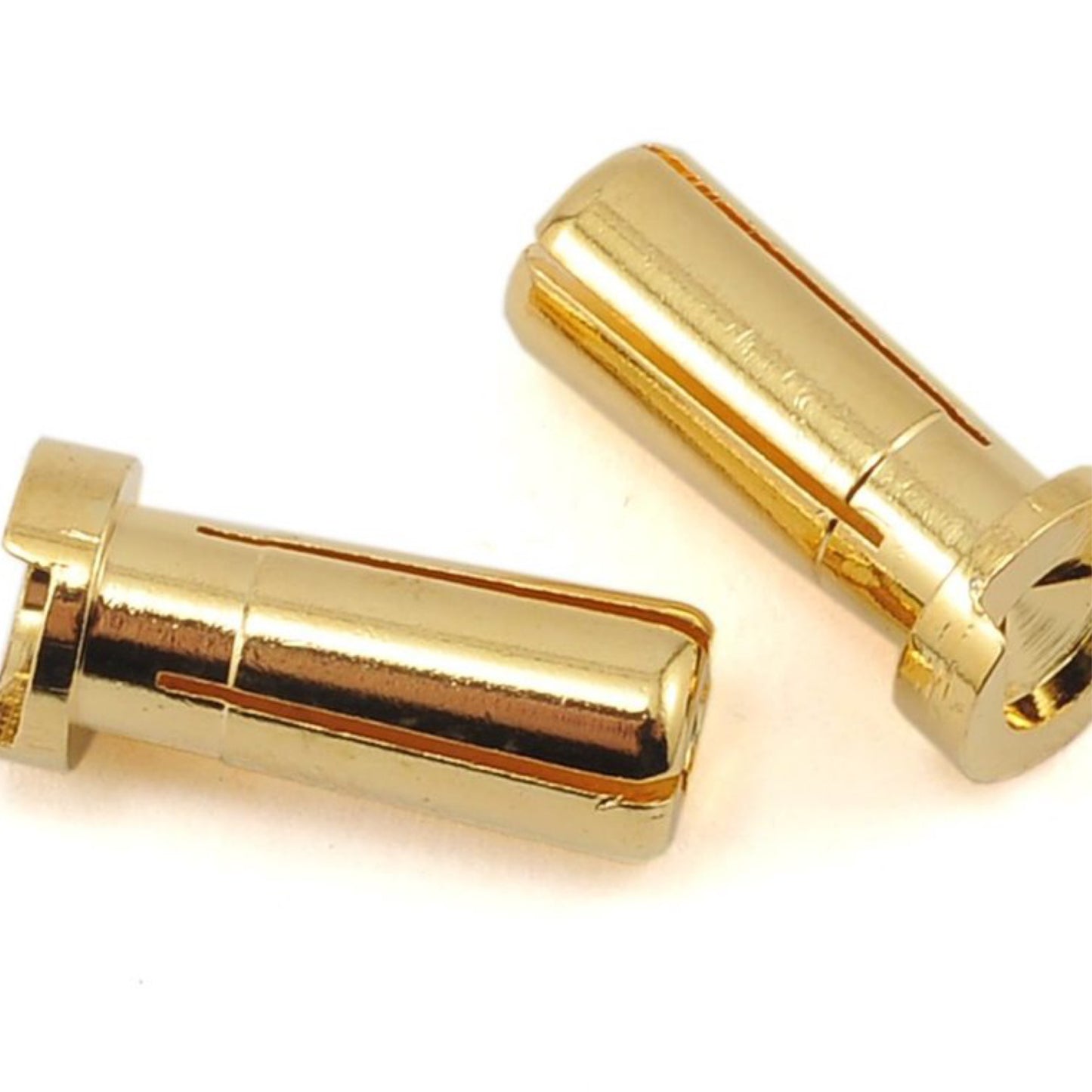 PTK-5045 ProTek RC Low Profile 5mm "Super Bullet" Solid Gold Connectors (2 Male)