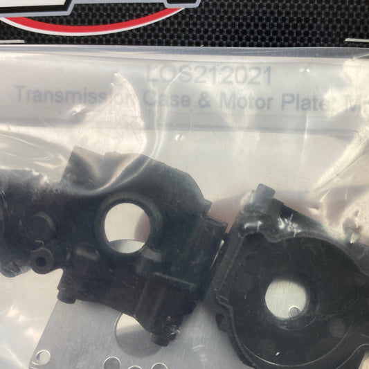 LOS212021 Transmission Case & Motor Plate: Mini-B