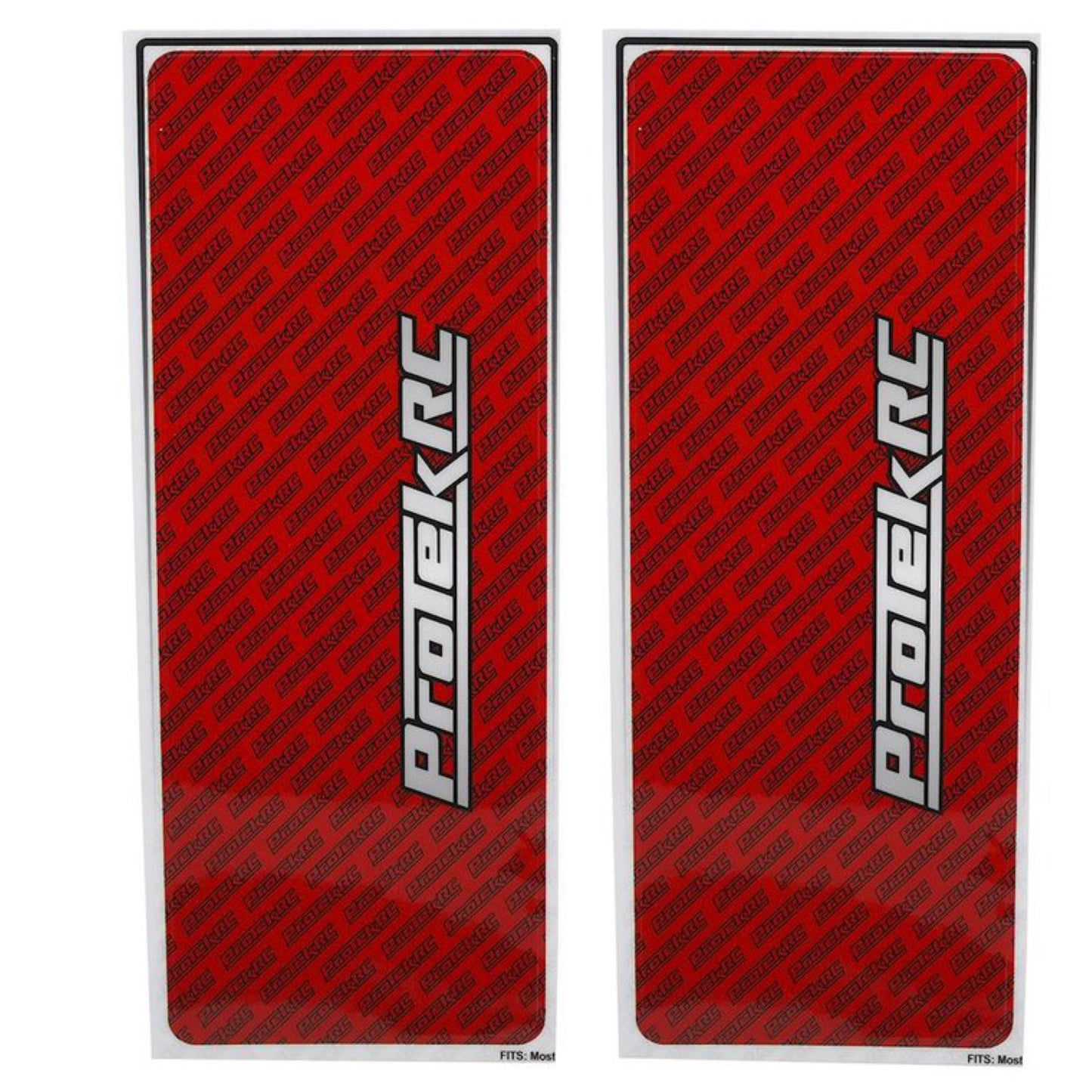 PTK-1102-RED ProTek RC Universal Chassis Protective Sheet (Red) (2) (12.5x33.5cm)