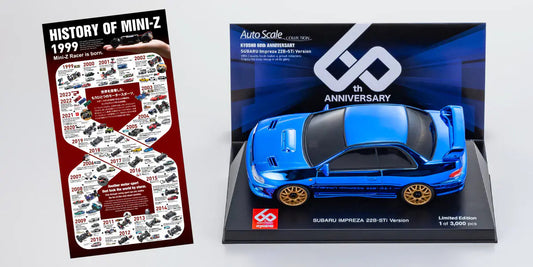 MZP457CBL ASC MA020 SUBARU Impreza 22B-STi Version Chrome Blue Kyosho 60th Anniversary MZP457CBL