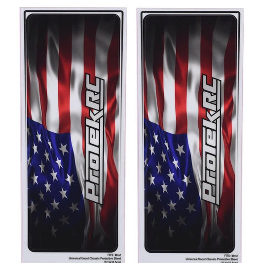 PTK-1102-USA ProTek RC Universal Chassis Protective Sheet (USA) (2) (12.5x33.5cm)