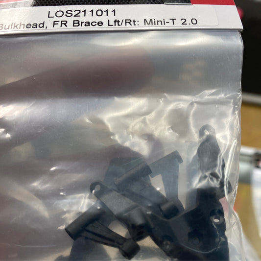 LOS211011 FR Bulkhead, FR Brace Lft/Rt: Mini-2.0
