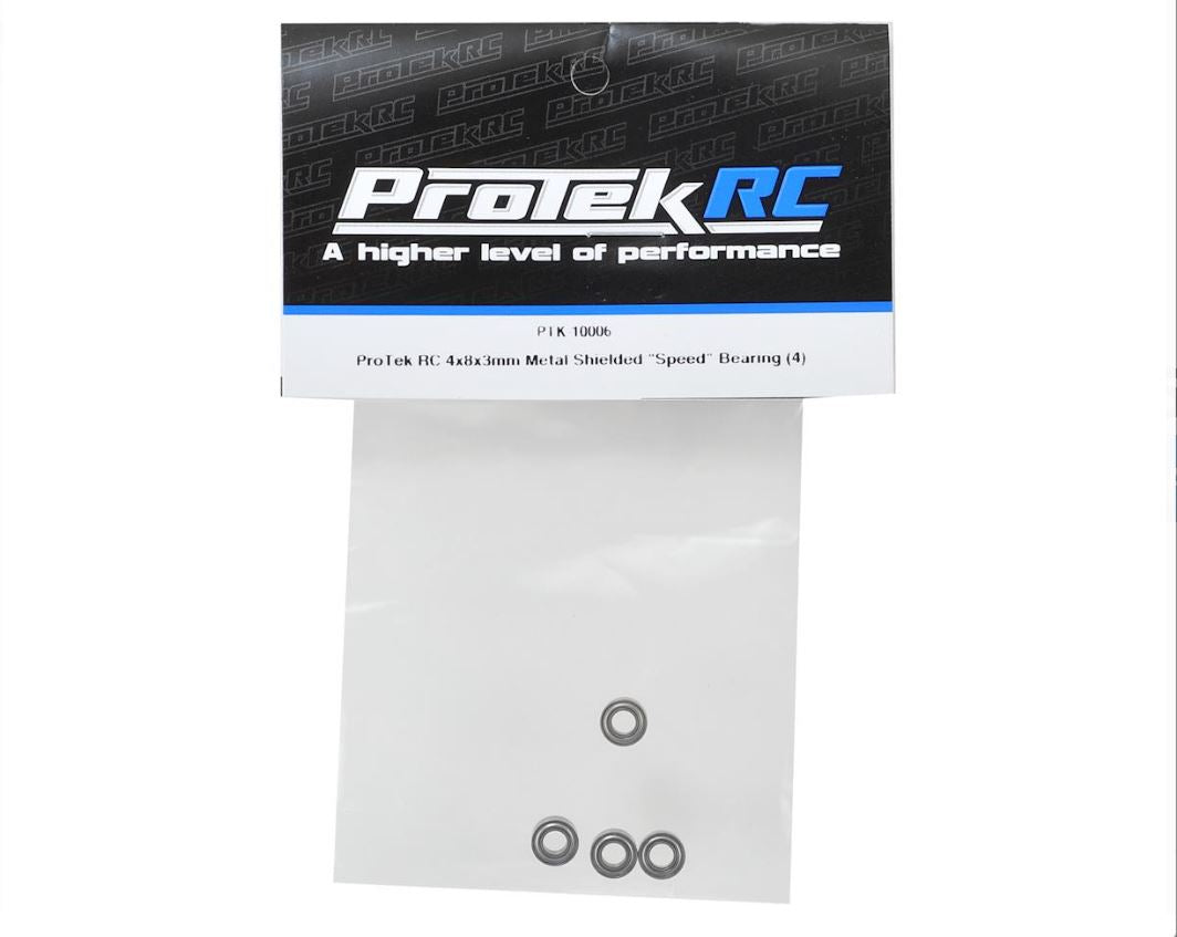 PTK-10006 4x8x3mm Metal Shielded "Speed" Bearing (4)