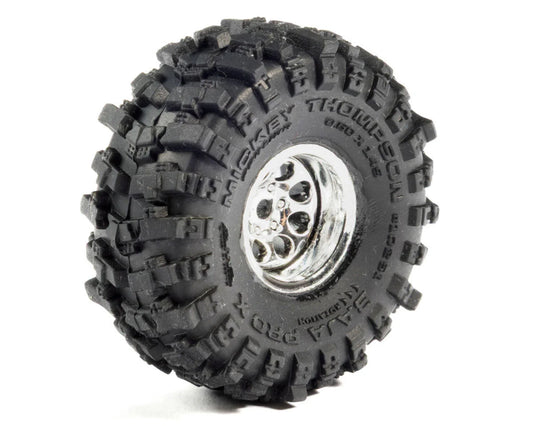 Pro-Line Axial SCX30 1/30 Baja Pro X Pre-Mounted Micro Crawler Tires (Chrome) (4) (37mm OD) - PRO1025110