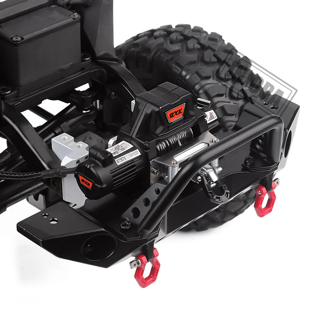 INJORA Metal Steel Wire Automatic Simulated Winch for 1/10 RC Crawler- CRAW18282_BK