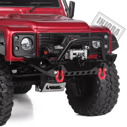 INJORA Metal Automatic Winch Wireless Remote Controller System for 1/10 RC Crawler - CRAW18289_BK