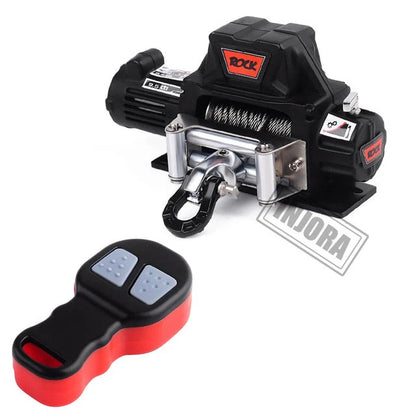 INJORA Metal Automatic Winch Wireless Remote Controller System for 1/10 RC Crawler - CRAW18289_BK