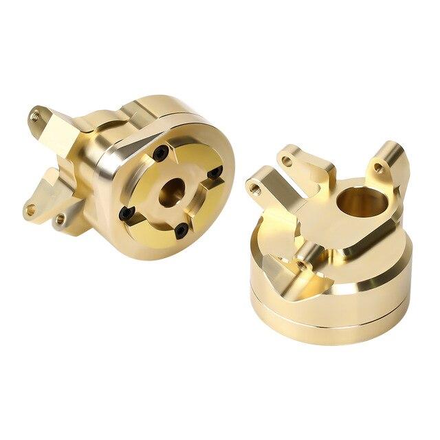 Sale INJORA 2PCS 148g Brass Portal Steering Knuckle Housing for SCX10 III Capra 1.9 - CRAW18329