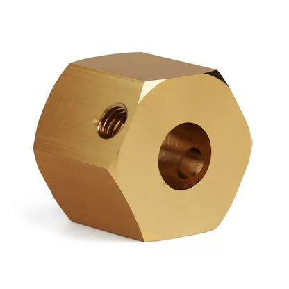 INJORA 4PCS 12mm Heavy Brass Wheel Hex Hub Extenders for Axial SCX10 III Capra 1.9 UTB - CRAW18414_10