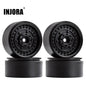 INJORA 4PCS 1.9" Beadlock Wheel Rims for 1/10 Scale RC Crawler, 116g/pcs - YQW-34BK