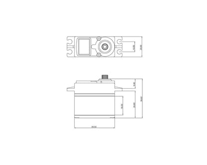 PTK-100SS ProTek RC 100SS Standard Digital "Super Speed" Metal Gear Servo