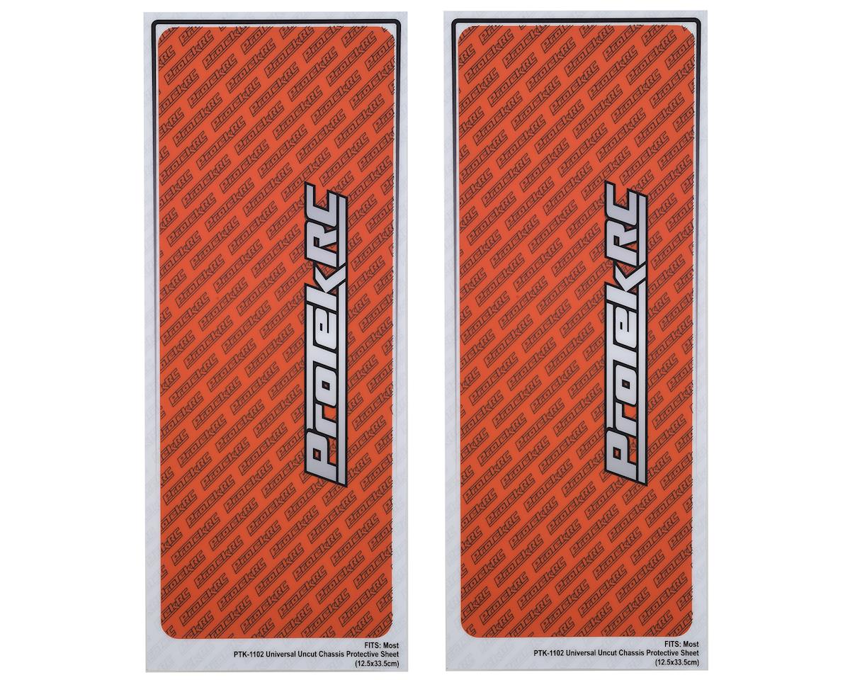 PTK-1102-ORG ProTek RC Universal Chassis Protective Sheet (Orange) (2) (12.5x33.5cm)