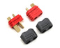 PTK-5041 ProTek RC Sheathed T-Style Plug (1 Male/1 Female)