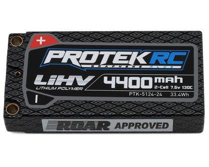 ProTek RC 2S 130C Low IR Si-Graphene + HV ULCG Shorty LiPo Battery (7.6V/4400mAh) w/5mm Connectors - PTK-5124-24