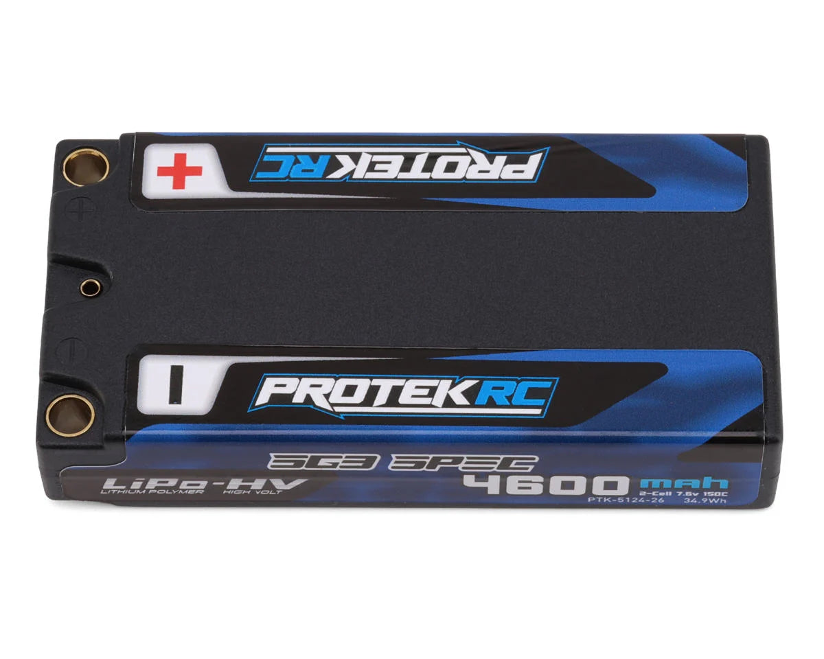 ProTek RC 2S 150C Low IR SG3 HV ULCG Shorty LiPo Battery (7.6V/4600mAh) w/5mm Connectors - PTK-5124-26