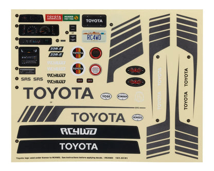 RC4WD 1987 Toyota XtraCab Hard Body Complete Set (Grey) - Z-B0271