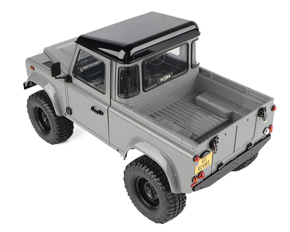 RC4WD Gelande II RTR 1/10 Scale Crawler w/2025 Land Rover Defender D90 Pick-Up Body (Grey) - Z-RTR0065