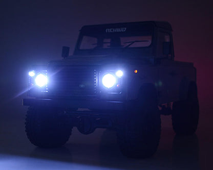 RC4WD Gelande II RTR 1/10 Scale Crawler w/2025 Land Rover Defender D90 Pick-Up Body (Grey) - Z-RTR0065