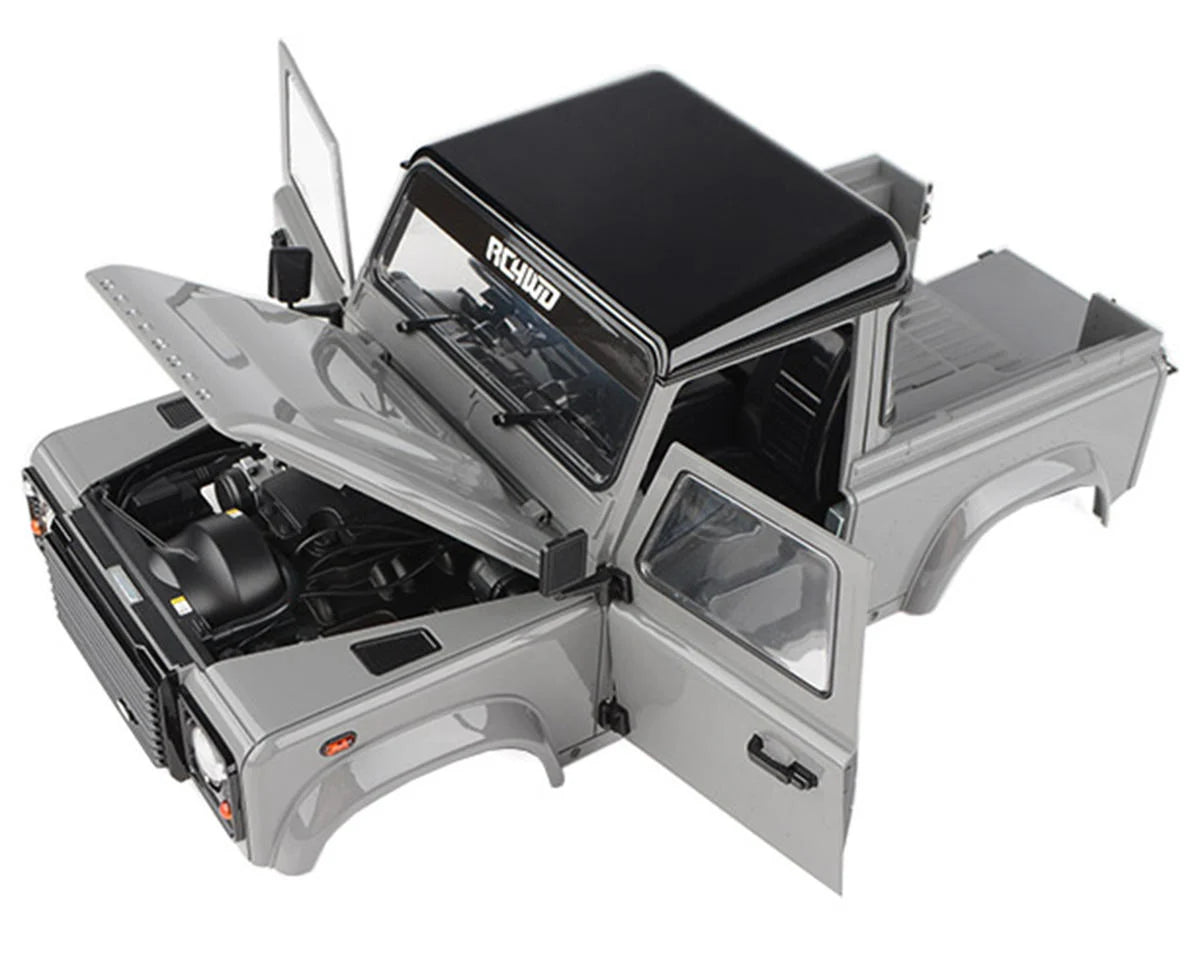 RC4WD Gelande II RTR 1/10 Scale Crawler w/2025 Land Rover Defender D90 Pick-Up Body (Grey) - Z-RTR0065