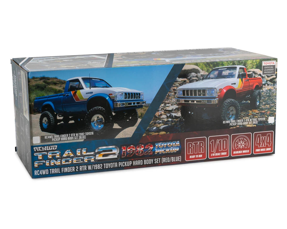 RC4WD Trail Finder 2 RTR W/1982 Toyota Pickup Hard Body Set (Red) Z-RTR0070