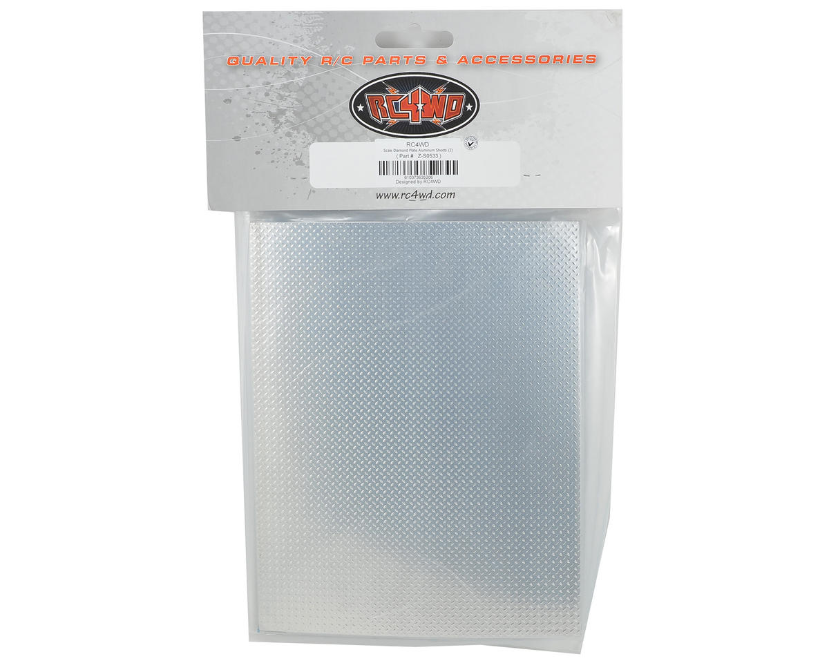 RC4WD Scale Aluminum Diamond Plate Sheet (2) - Z-S0533