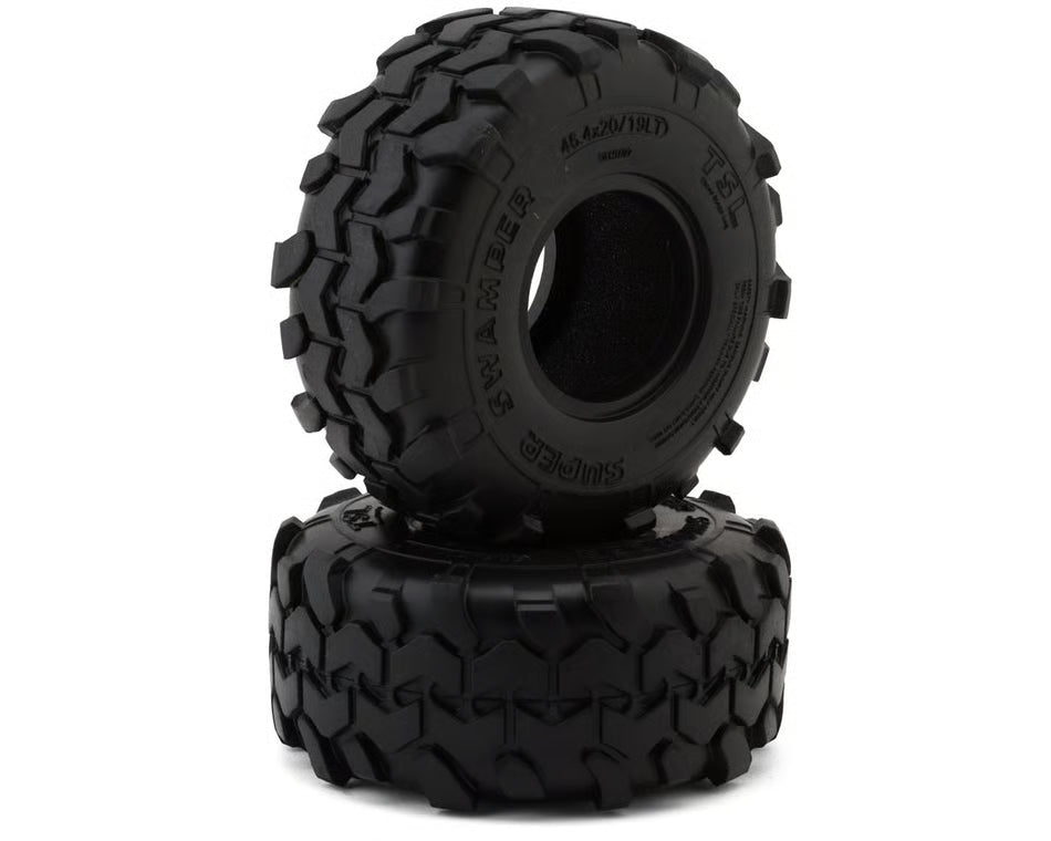 RC4WD Interco Super Swamper TSL BIAS 1.9" Scale Rock Crawler Tires (2) (Red) (4.64" OD) - ZT0074