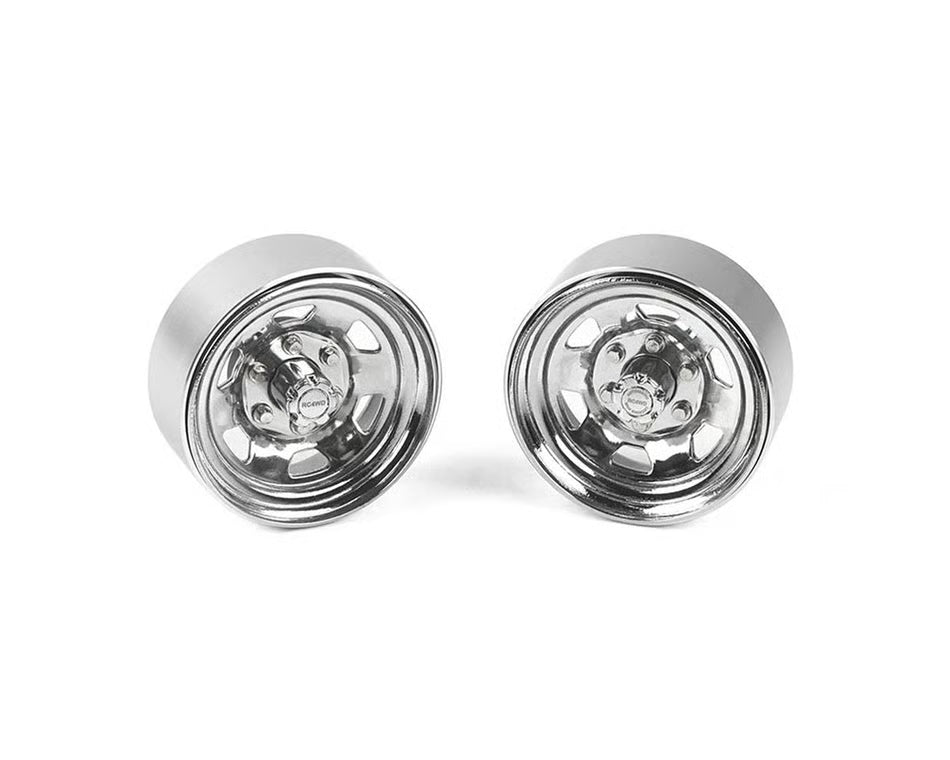 RC4WD Stamped Steel 1.7" Beadlock SR5 Wheels (Chrome) - RC4ZW0065