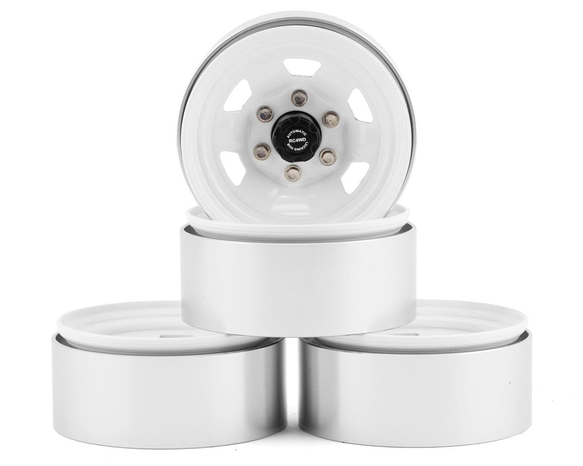 RC4WD Stamped Steel 1.7" Beadlock SR5 Wheels (White/Black) - Z-W0066