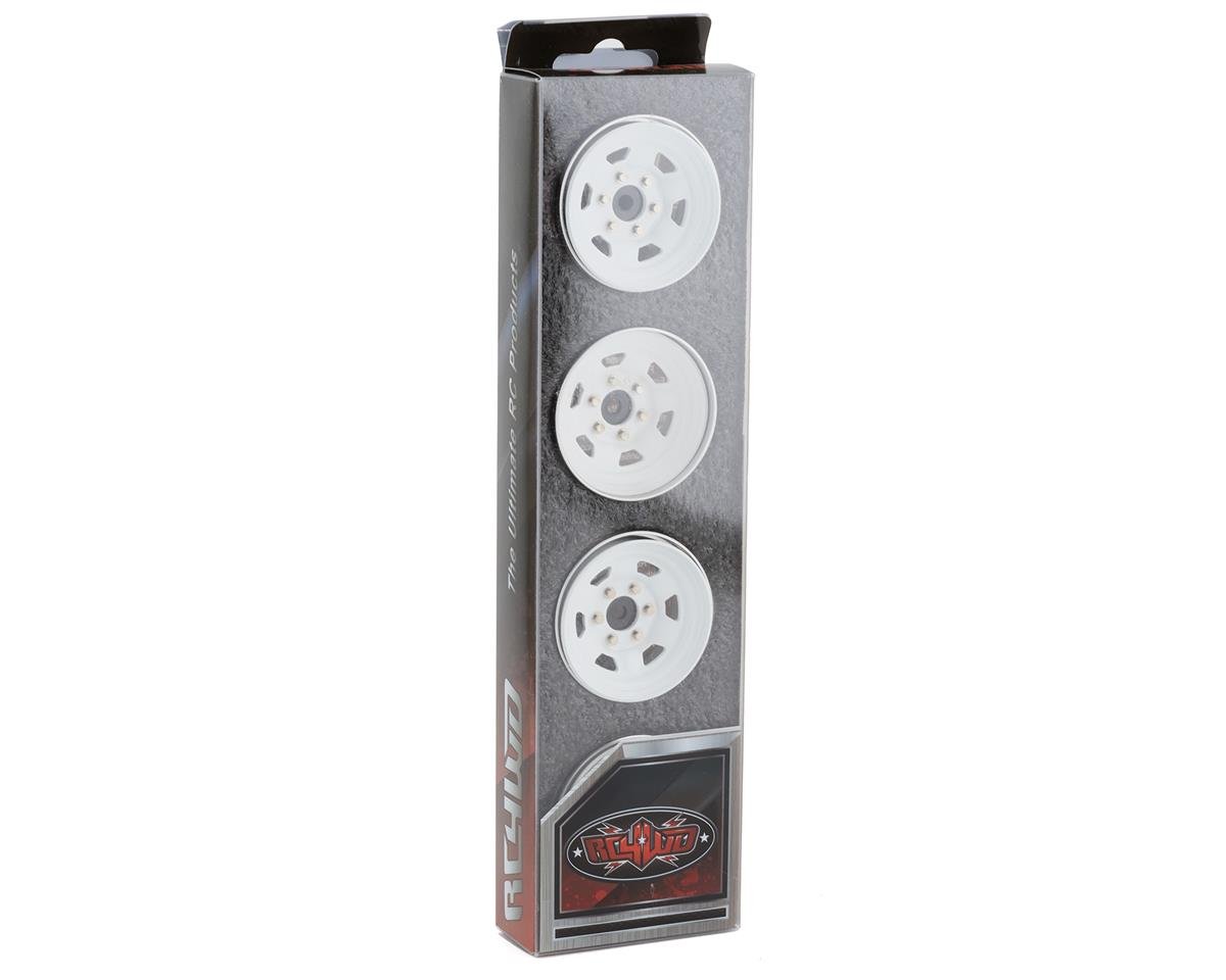 RC4WD Stamped Steel 1.7" Beadlock SR5 Wheels (White/Black) - Z-W0066