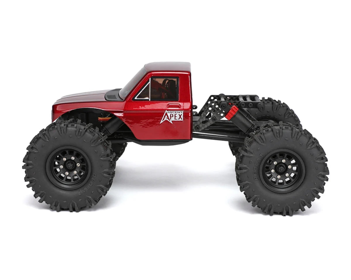 Redcat Ascent-18 Apex 1/18 4WD RTR Brushless Rock Crawler (Red) w/2.4GHz Radio, Battery & Charge - RER42219