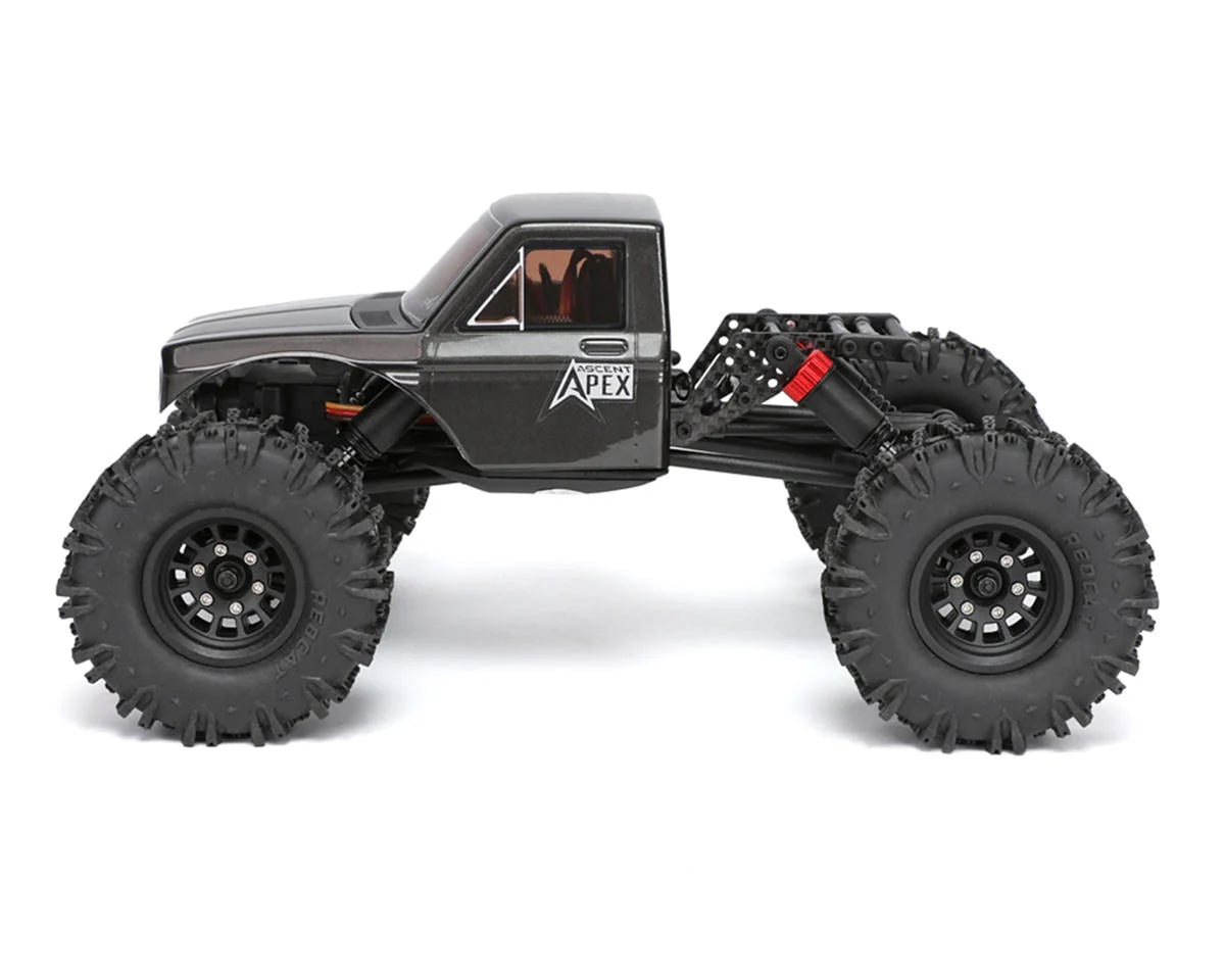 Redcat Ascent-18 Apex 1/18 4WD RTR Brushless Rock Crawler (Dark Metallic Gray) w/2.4GHz Radio, Battery & Charger- RER42222
