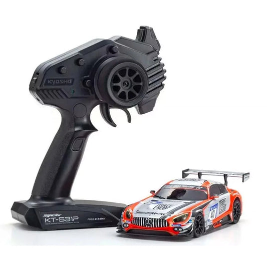 Kyosho MR-04 RWD Mini-Z Readyset w/2018 Nurbuergring Mercedes-AMG GT3 Body (Red/Grey) w/KT-531P 2.4GHz Radio - 32367FRS