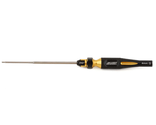 Samix SCX24 2-in-1 Hex Wrench/Nut Driver (Gold) (.050" Hex/4mm Nut) - SAMSCX24-SD050