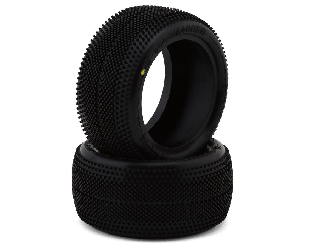 Schumacher Azami 2.2" 1/10 Rear Buggy Tires (Yellow) (2) - U6905