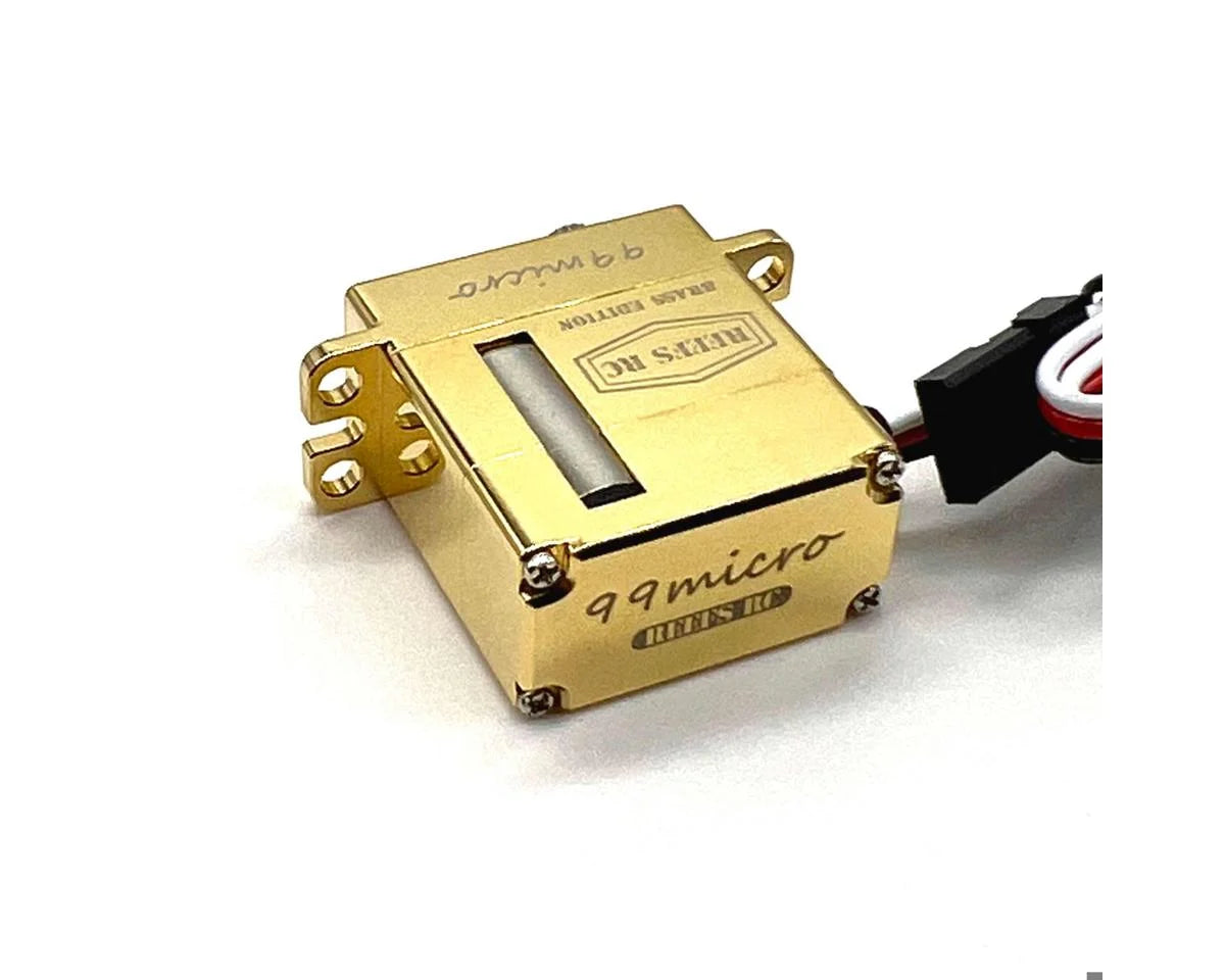 SEHREEFS162 Reefs RC 99micro High Torque Metal Gear Digital Micro Servo (HV) (Brass Edition) (36g)