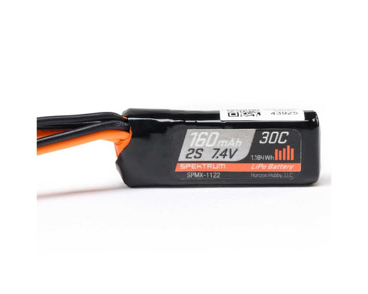 Spektrum RC Axial SCX30 2S 30C LiPo Battery Pack (7.4V/160mAh) w/PH2.0 Connector - SPMX-1122