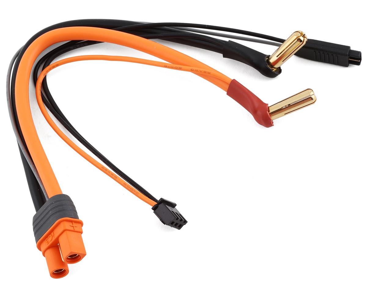 2S Hard Case LiPo 120C Shorty LiPo Battery (7.6V/4100mAh) w/5mm Bullets - SPMX412S120HT