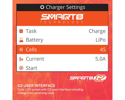 Spektrum RC S155 G2 AC Smart Charger (2-4S/5A/55W) - SPMXC2050