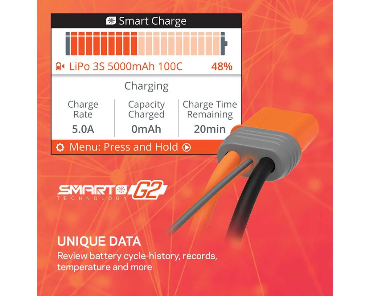 Spektrum RC S155 G2 AC Smart Charger (2-4S/5A/55W) - SPMXC2050