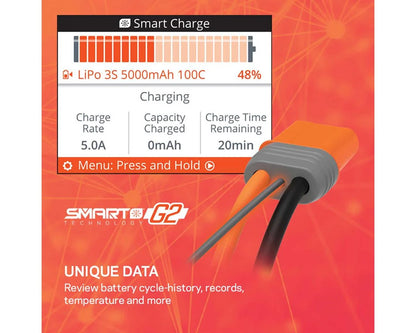 Spektrum RC S155 G2 AC Smart Charger (2-4S/5A/55W) - SPMXC2050