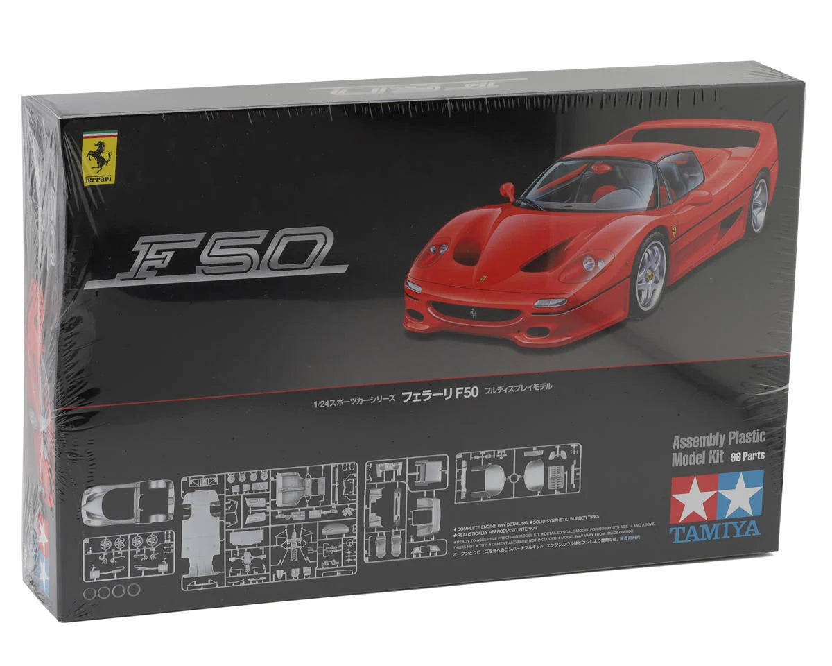 Tamiya 1/24 Ferrari F50 Sports Car Model Kit TAM24296