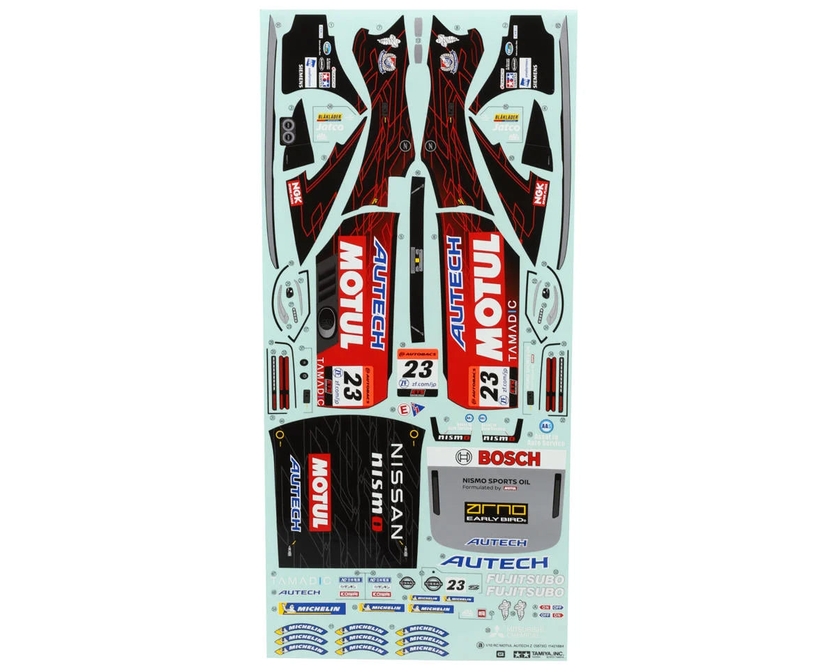 Tamiya Motul Autech Z 1/10 Lightweight Touring Car Body Set (Clear) (Limited Edition) (TA-08/TC-01/BT-01/TT-02) -  TAM47530