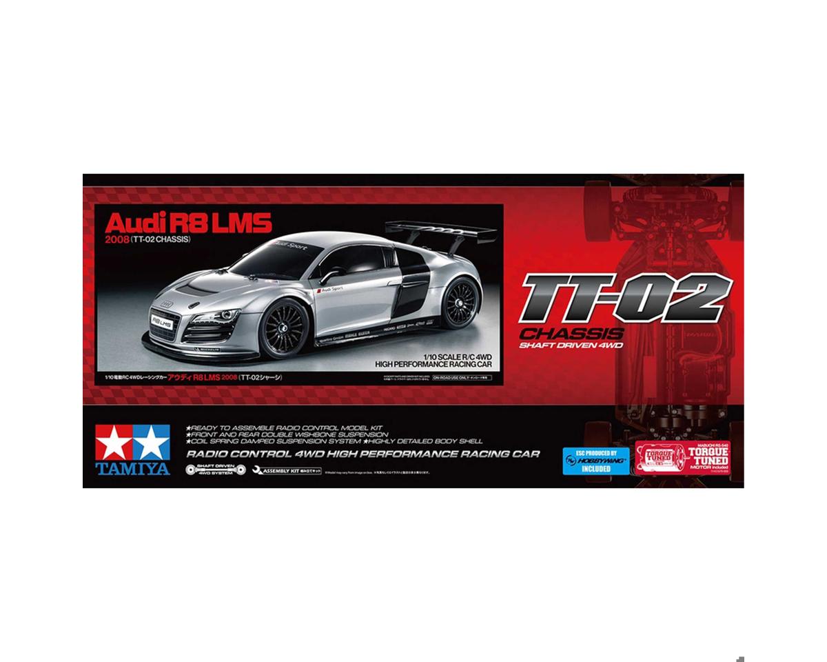 58749 Tamiya 2008 Audi R8 LMS 1/10 4WD Electric Touring Car Kit (TT-02)