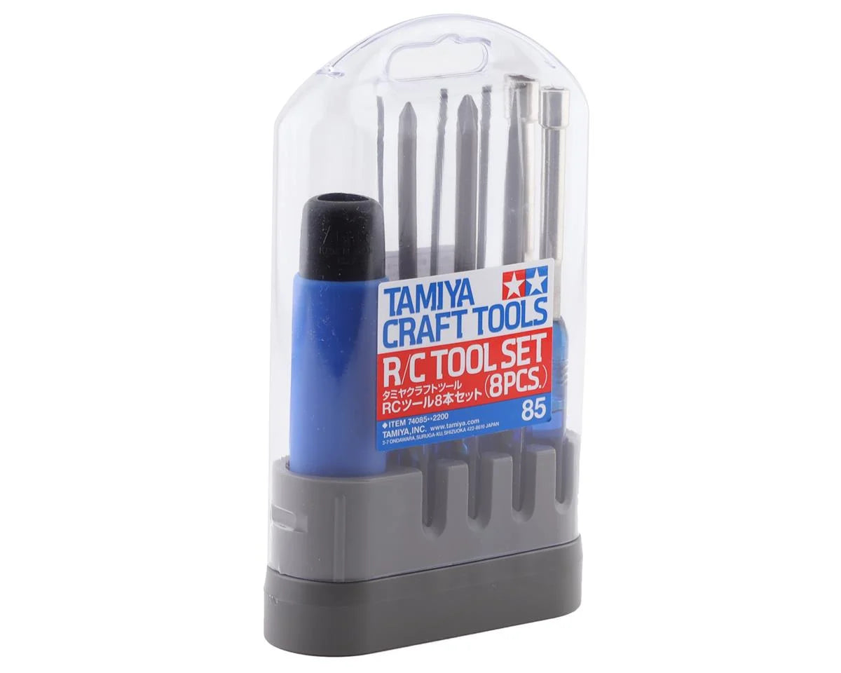 Tamiya 8-Piece Metric RC Tool Set w/Carrying Case - 74085