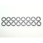 MR2085C0 PN Racing Mini-Z Carbon Slip Rings Full Set 22.0mm-23.4mm for MR2085 Wheel