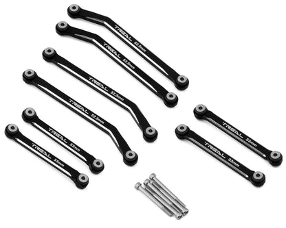 X003SWVJ4T Treal Hobby Axial AX24 Aluminum High Clearance Suspension Links Set (Black)