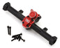 X002KM1HGN Treal Hobby Axial SCX24 Aluminum Rear Axle (Black/Red)